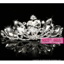 Moda de cristal de tiara de coroa para crianças Índia